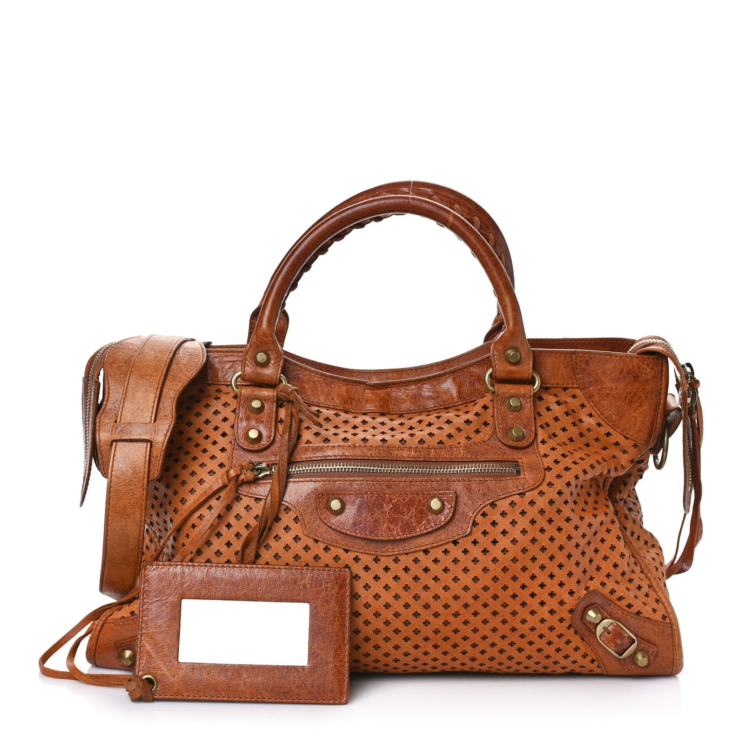 Agneau Laser Cut Cross Classic Gold Hardware City