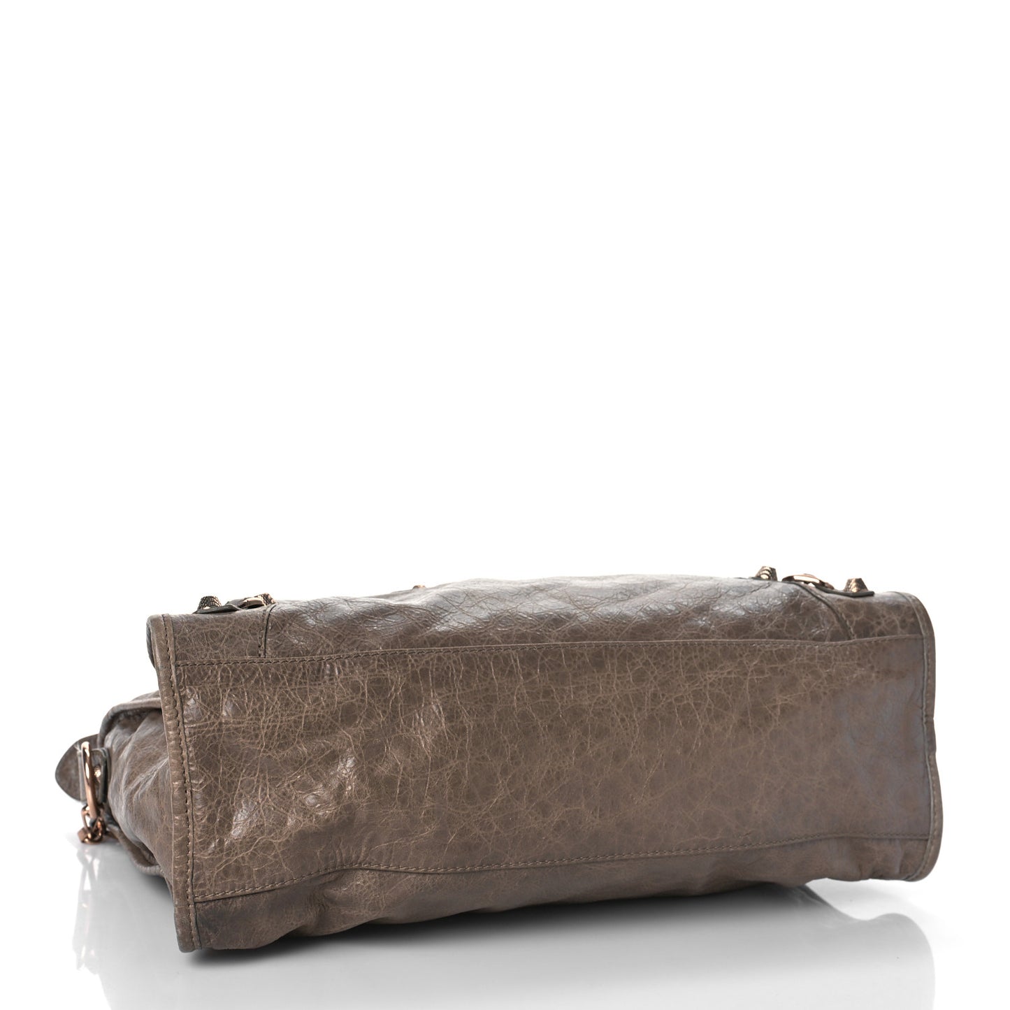 Agneau Giant 12 Rose Gold Hardware City Gris Poivre