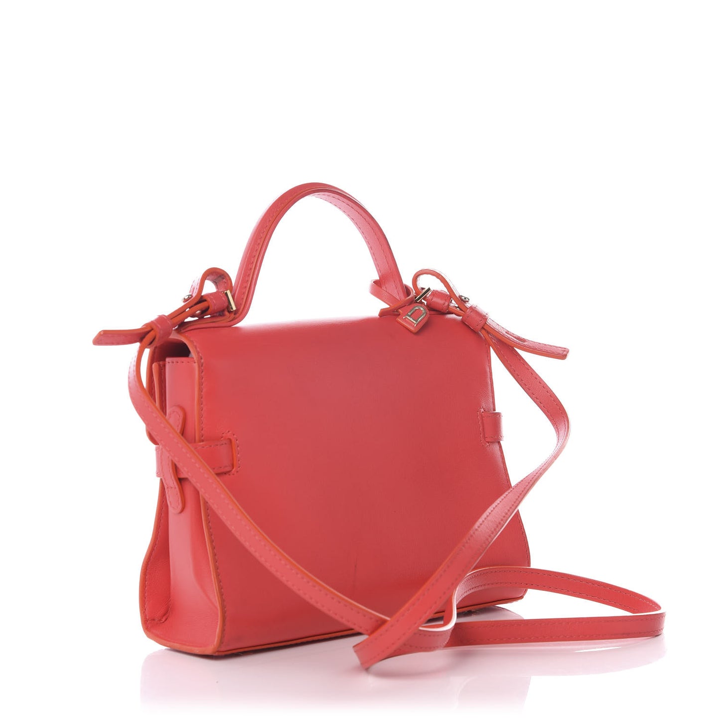 Smooth Calfskin Mini Tempete Satchel Red