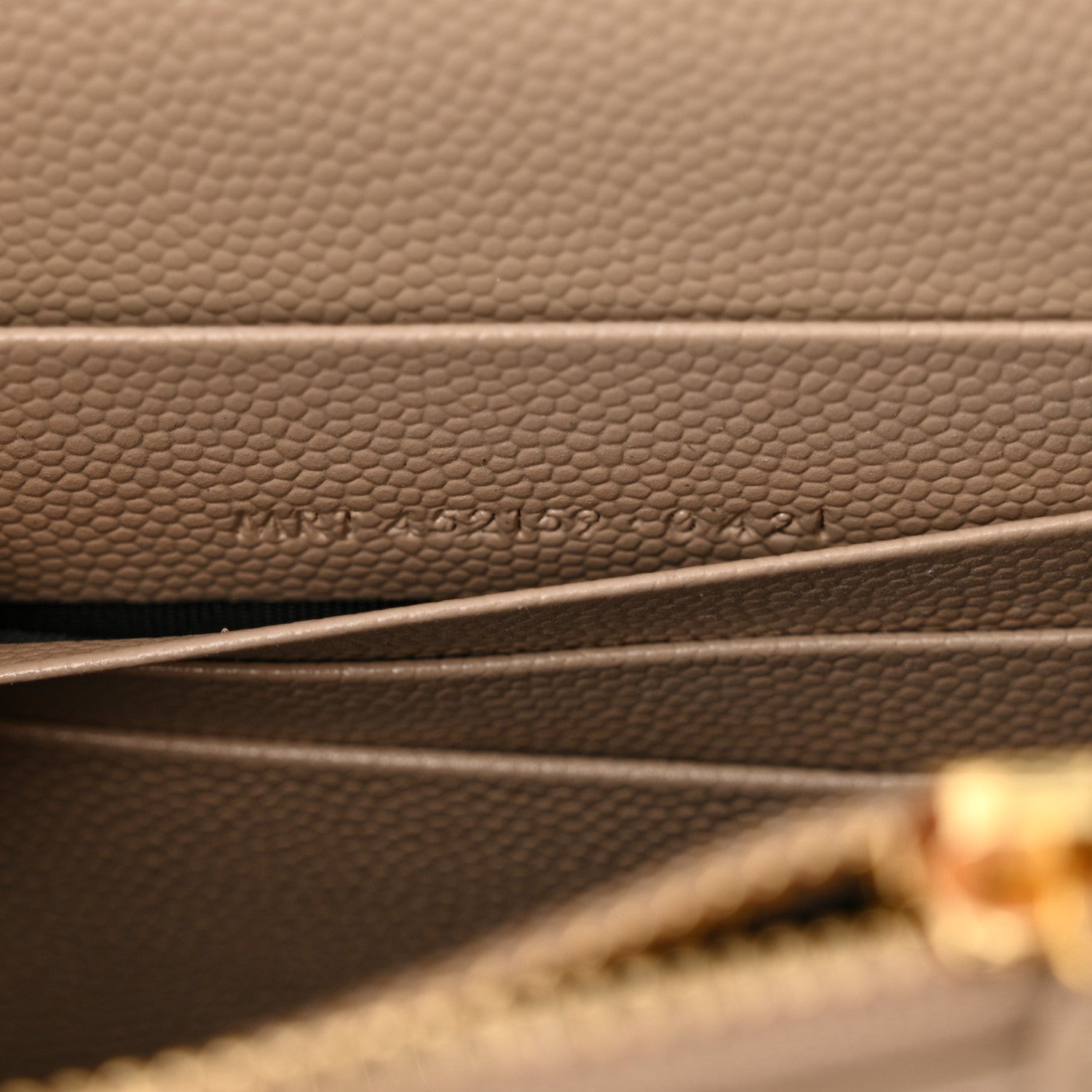 Saint Laurent Smooth Calfskin Classic Monogram Kate Tassel Chain Wallet Nude Powder 7 of 10
