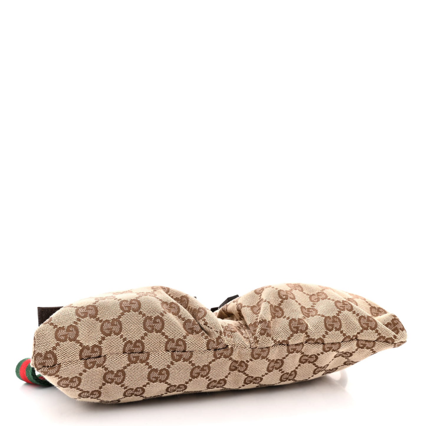 GG Monogram Double Pocket Belt Bag Dark Brown