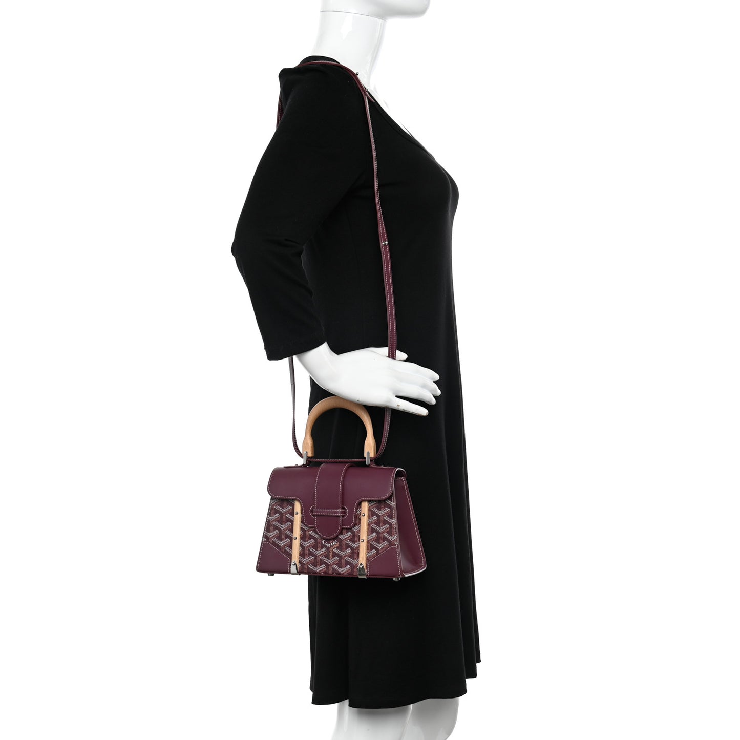 Goyardine Structure Mini Saigon Burgundy