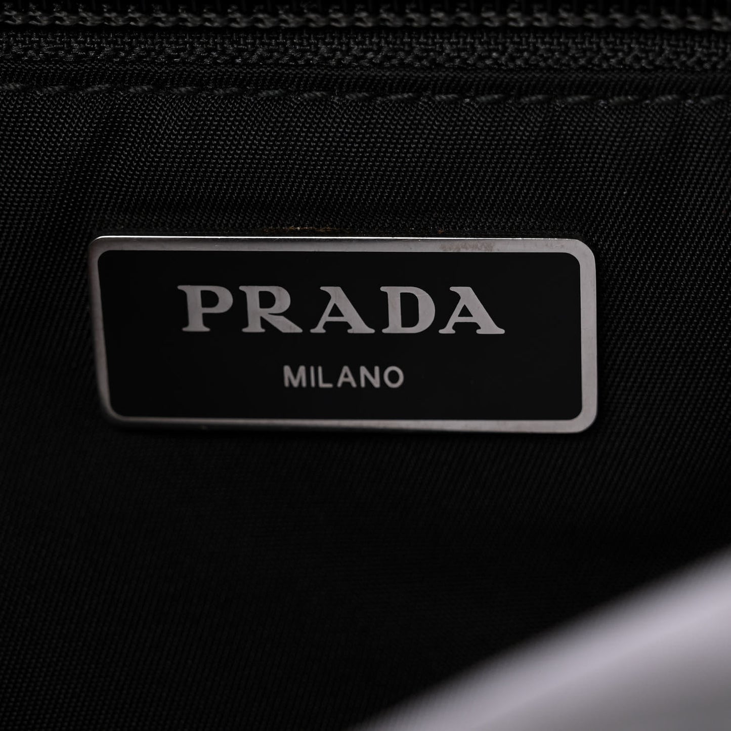 Re-Nylon Saffiano Sling Bag Black
