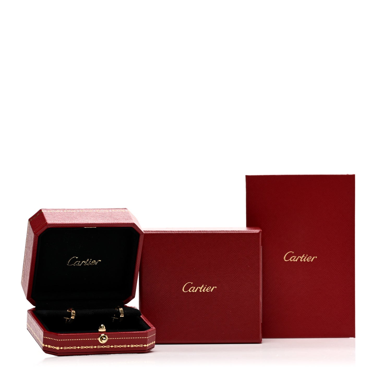 18K Yellow Gold Small LOVE Hoop Earrings
