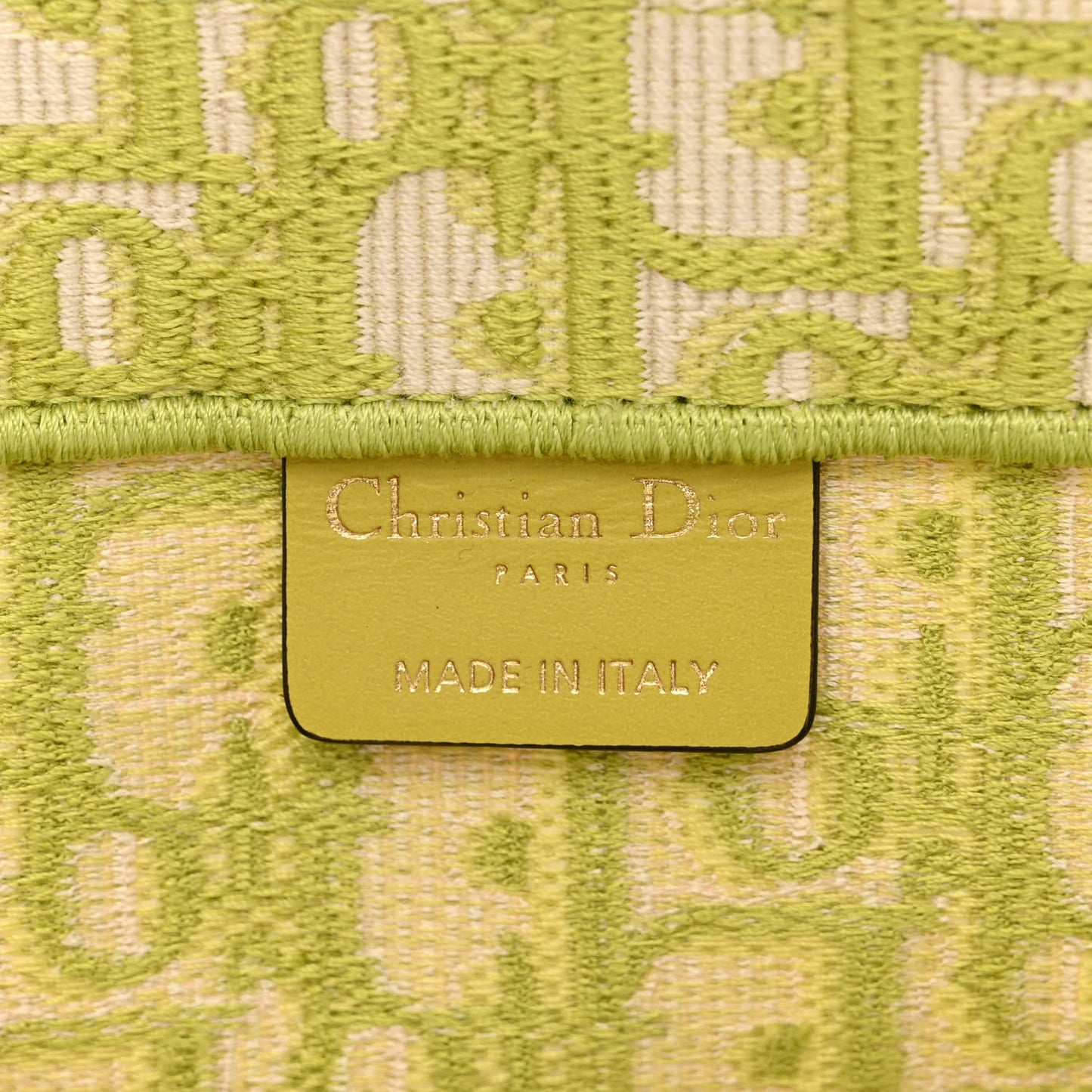 Oblique Large Book Tote Vert Anis