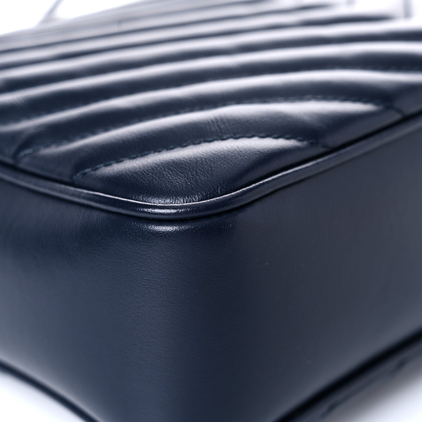 Calfskin Matelasse Monogram Lou Camera Bag Navy