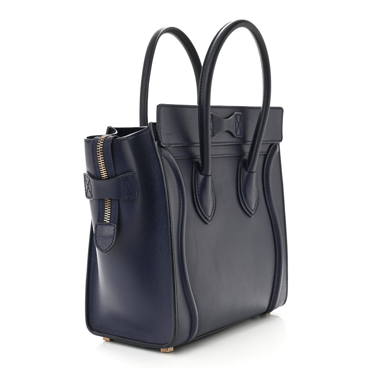 Celine Smooth Calfskin Micro Luggage Navy Blue 3 of 11