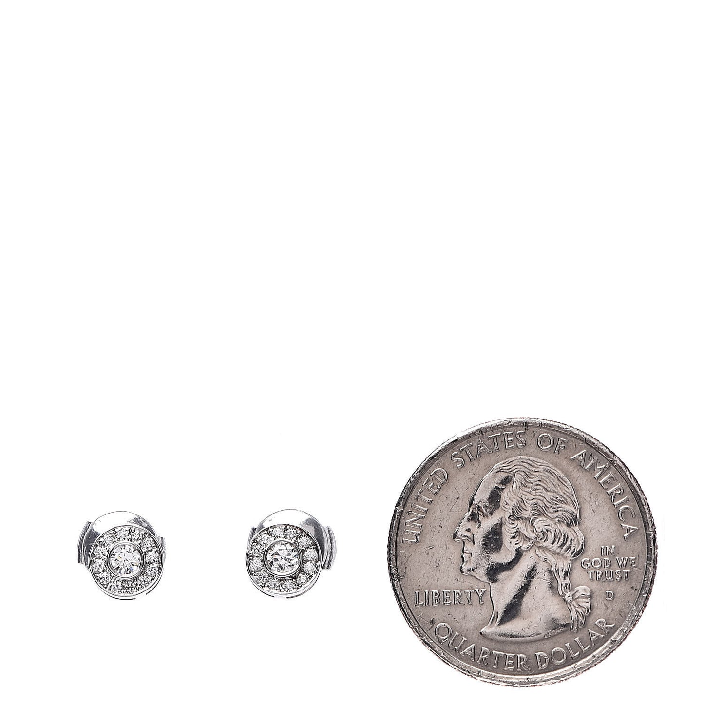 Platinum Diamond Mini Circlet Earrings