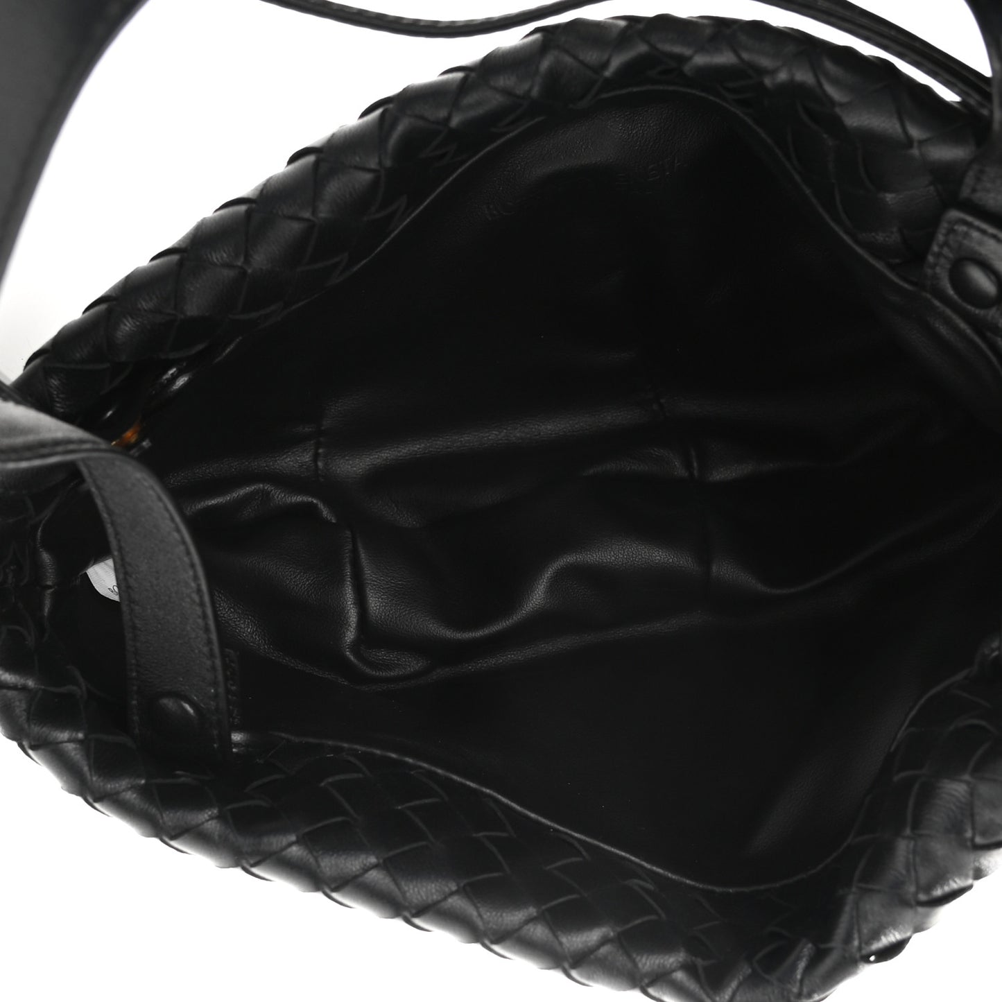 Nappa Intrecciato Small Bulb Black