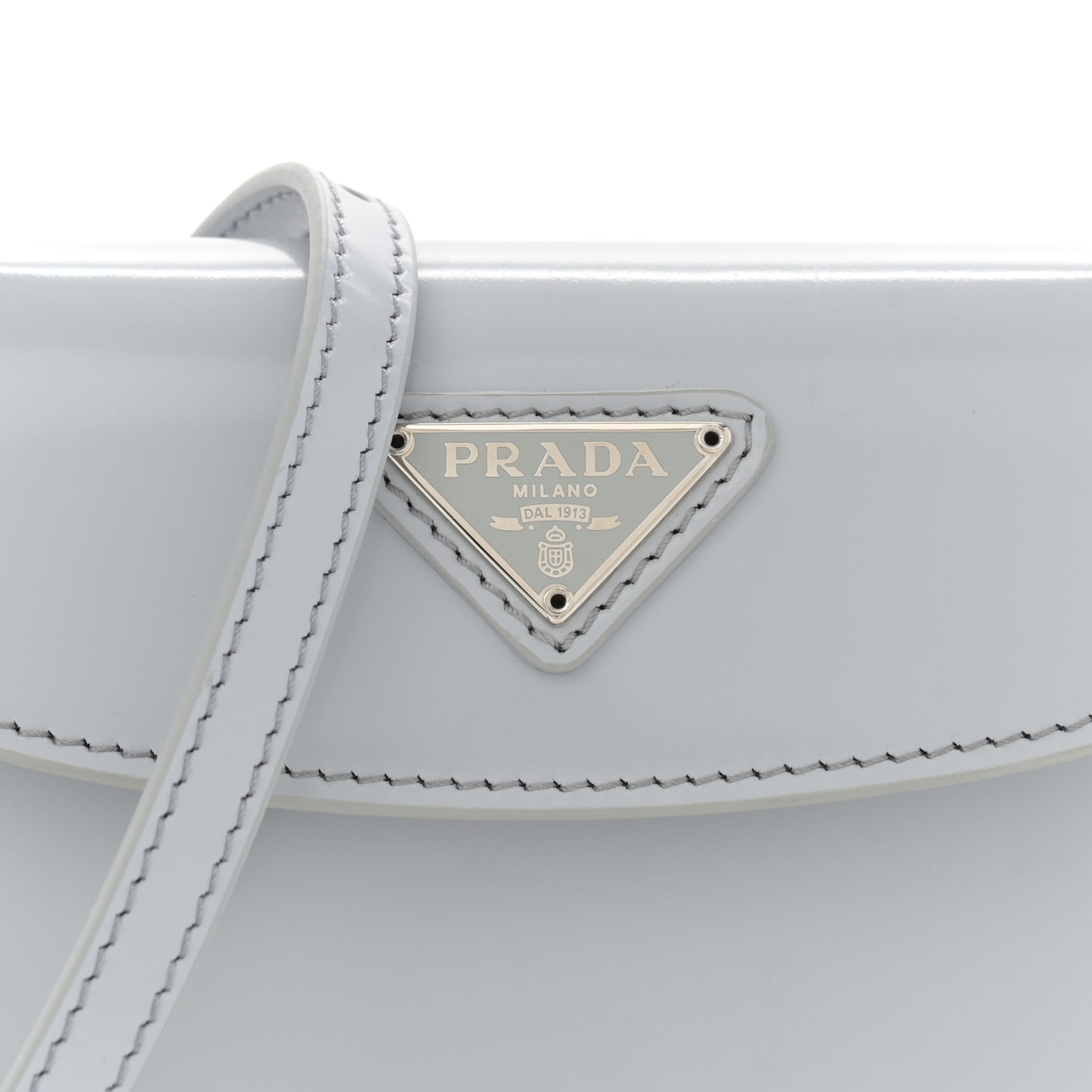 Spazzolato Mini Cleo Flap Adjustable Strap Shoulder Bag Fiordaliso