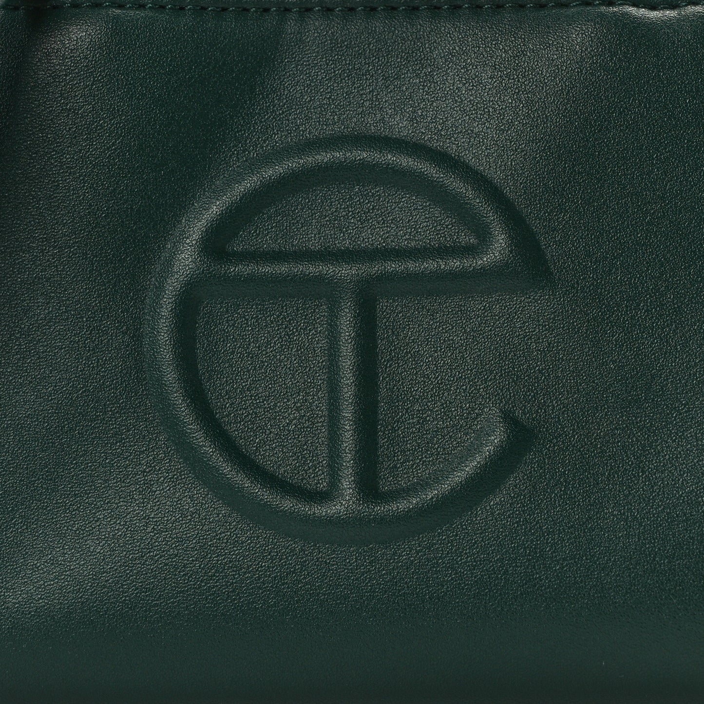 Vegan Leather Small Shopping Bag Dark Olive