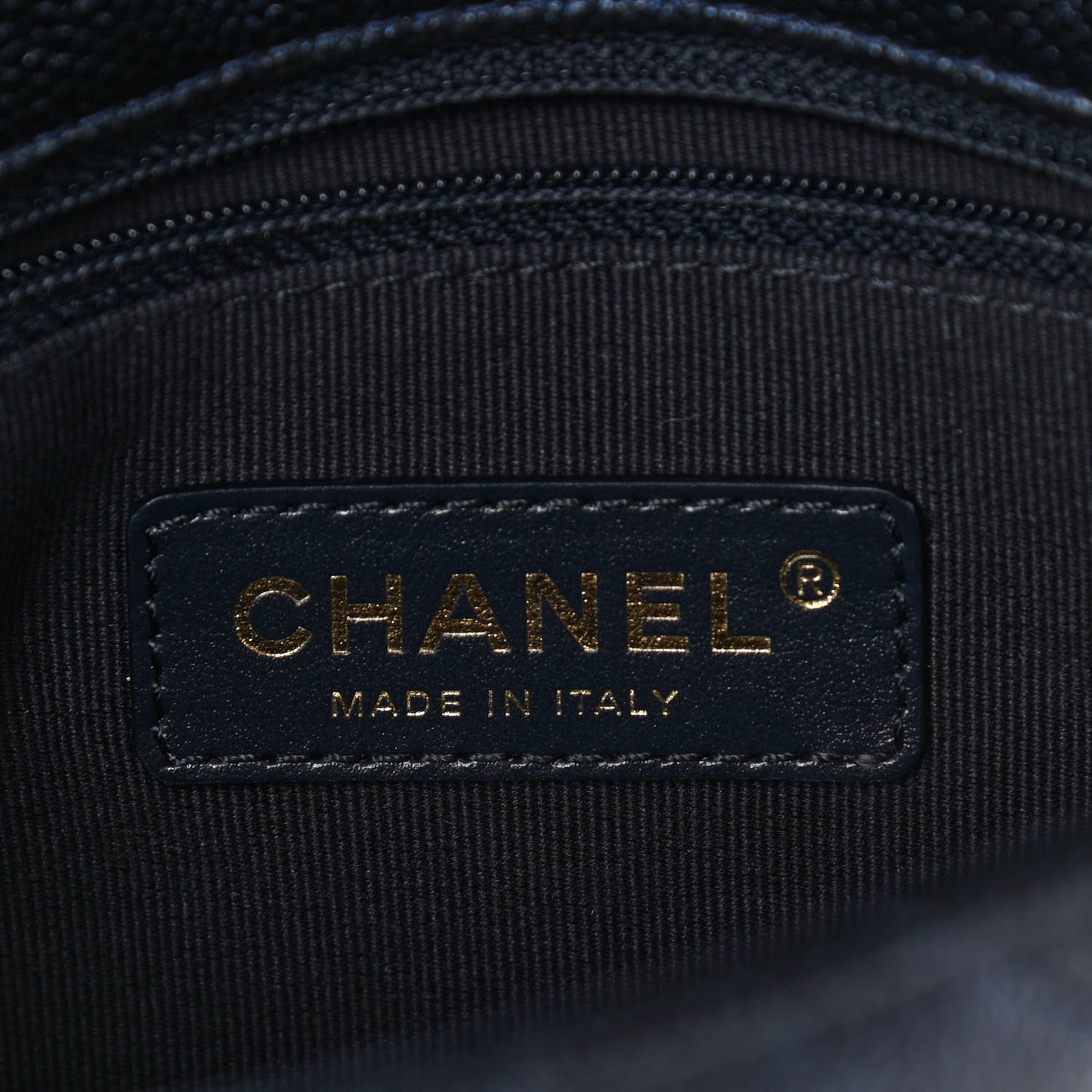 Iridescent Caviar Quilted Mini My Perfect Flap Black