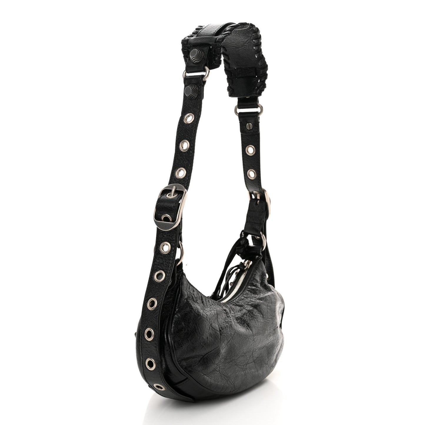 Agneau Arena Le Cagole Shoulder Bag XS Black