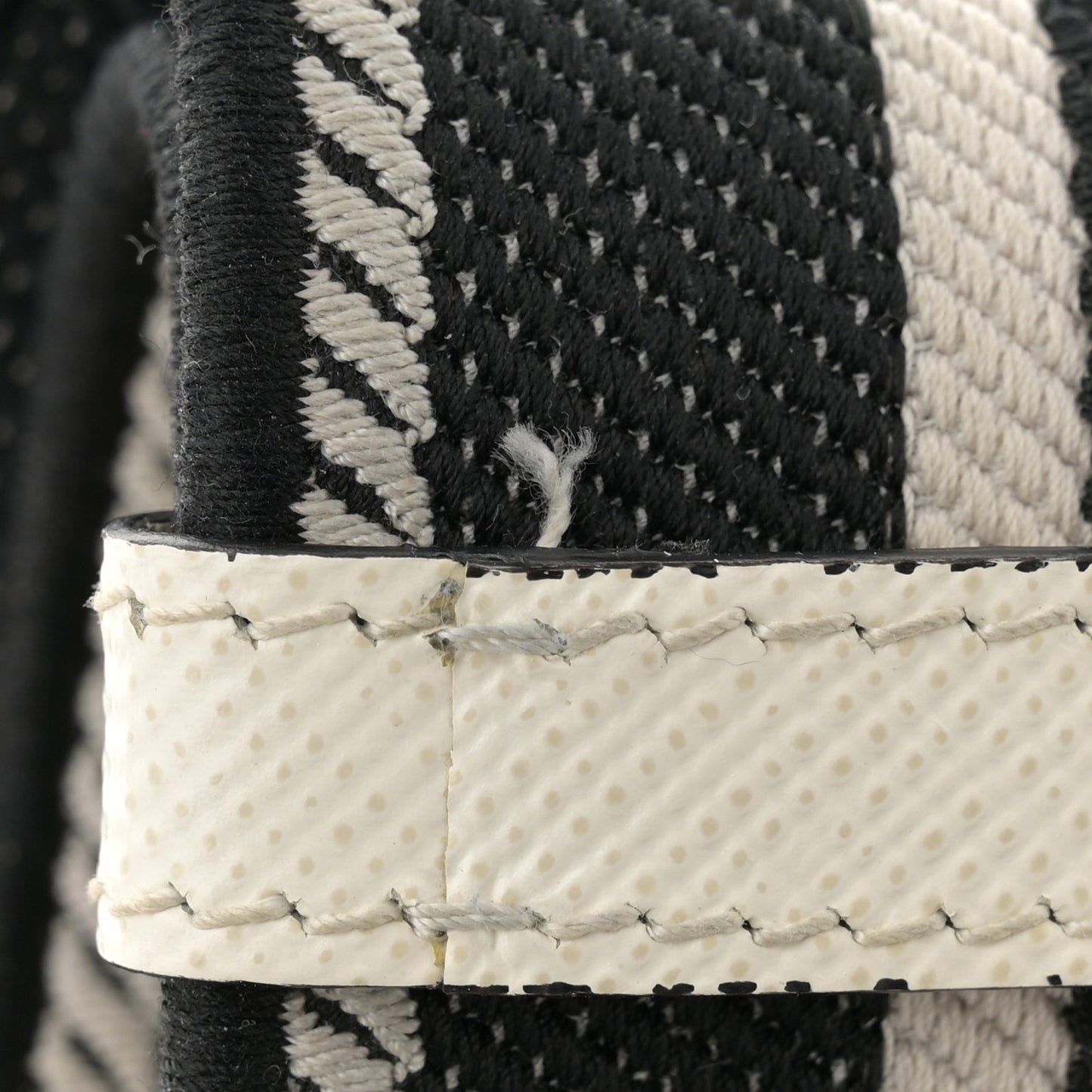 Saffiano Cuir Triangle Logo Embossed Triangle Shoulder Bag White