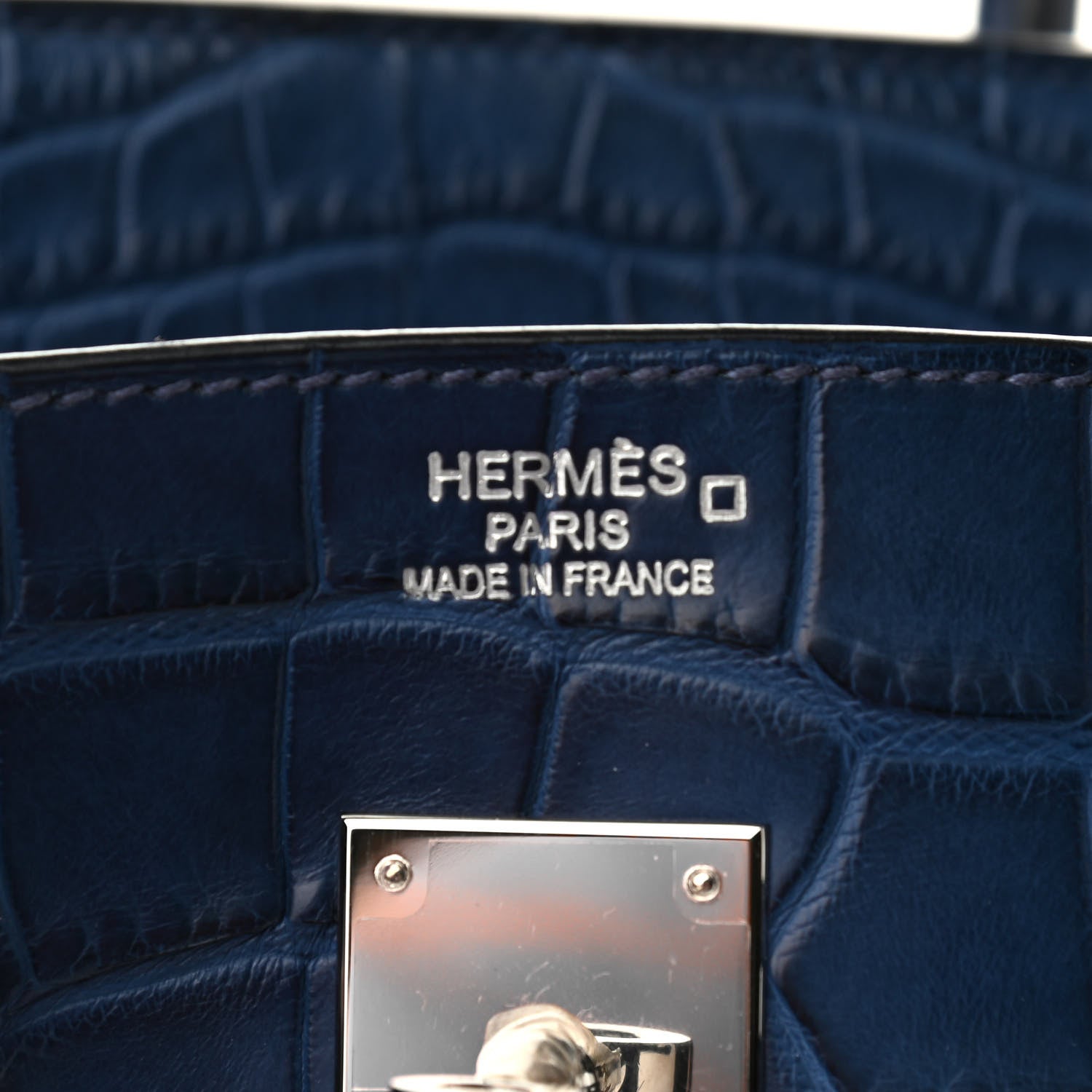 Hermes Matte Alligator Birkin 35 Bleu De Malte 5 of 11