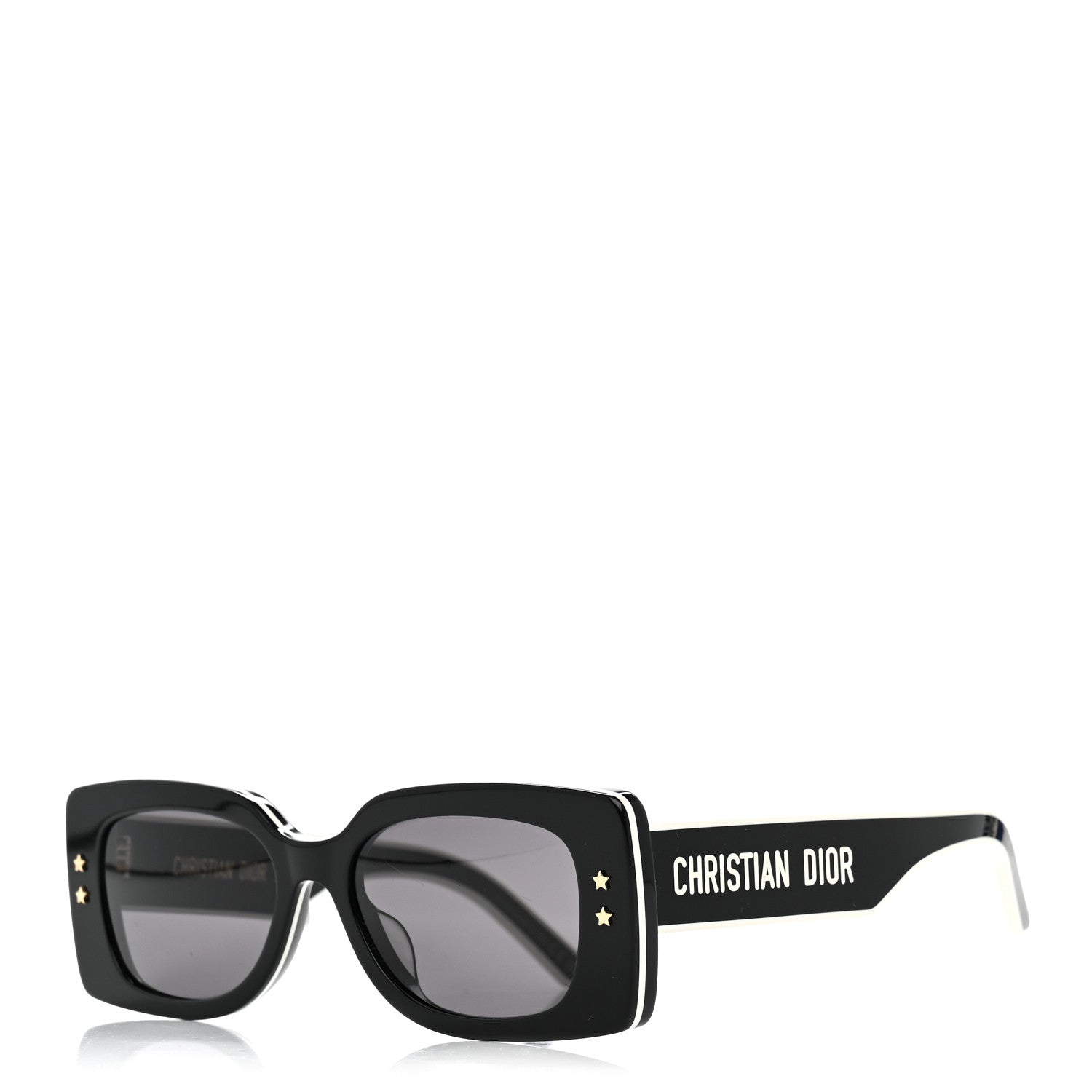 Christian Dior Diorpacific S1U Square Sunglasses Black White