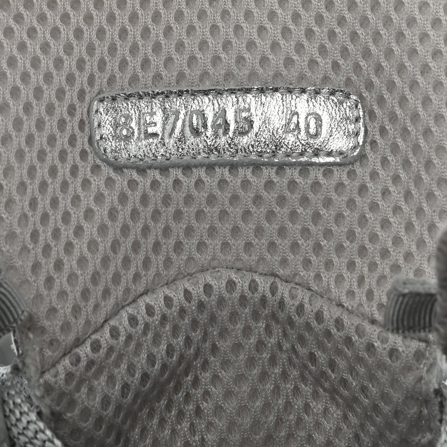 Fendi X NICKI MINAJ Metallic Nappa Macro FF Embossed Prints On High Top Sneakers 40 Silver 5 of 9