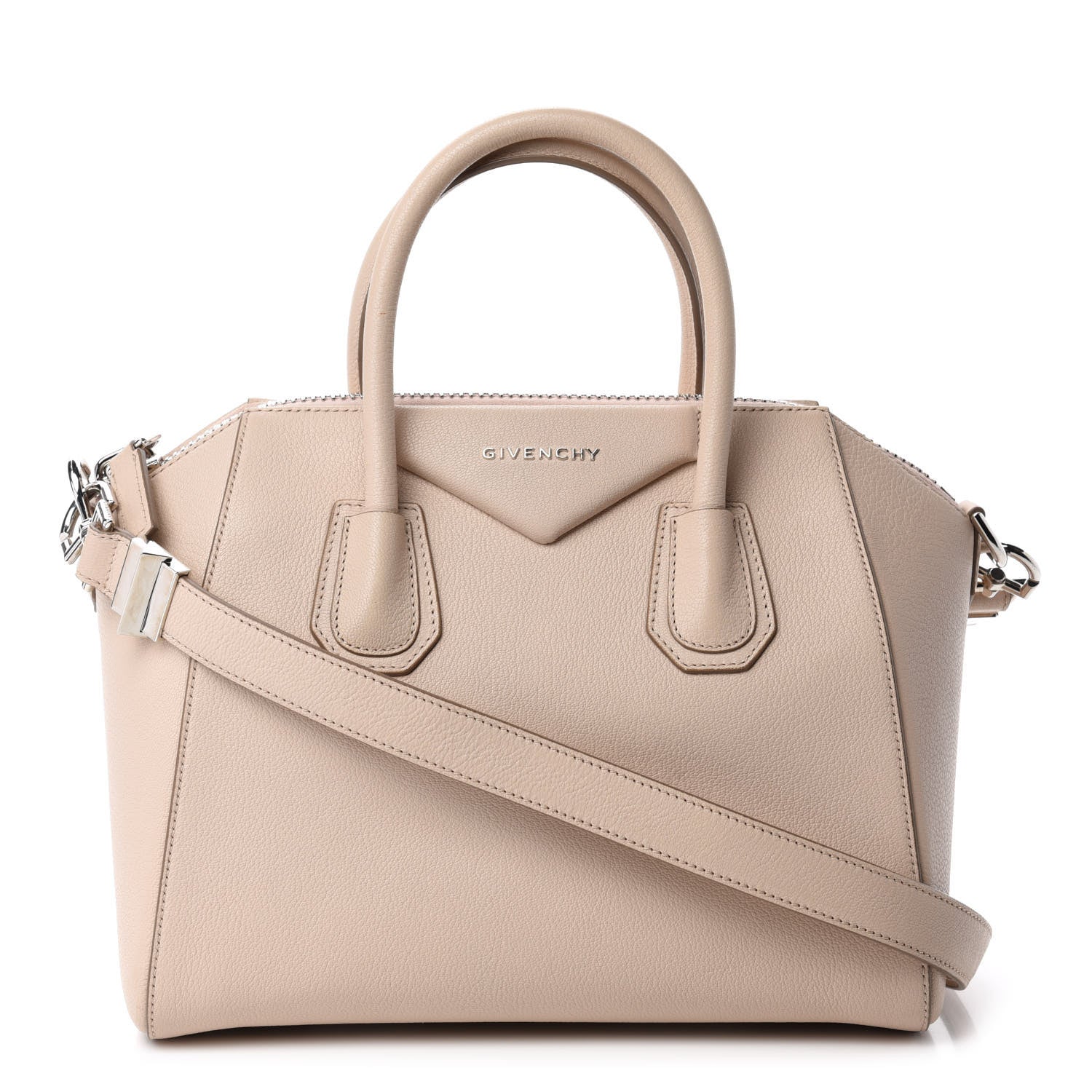 Givenchy Sugar Goatskin Small Antigona Light Beige 1 of 12