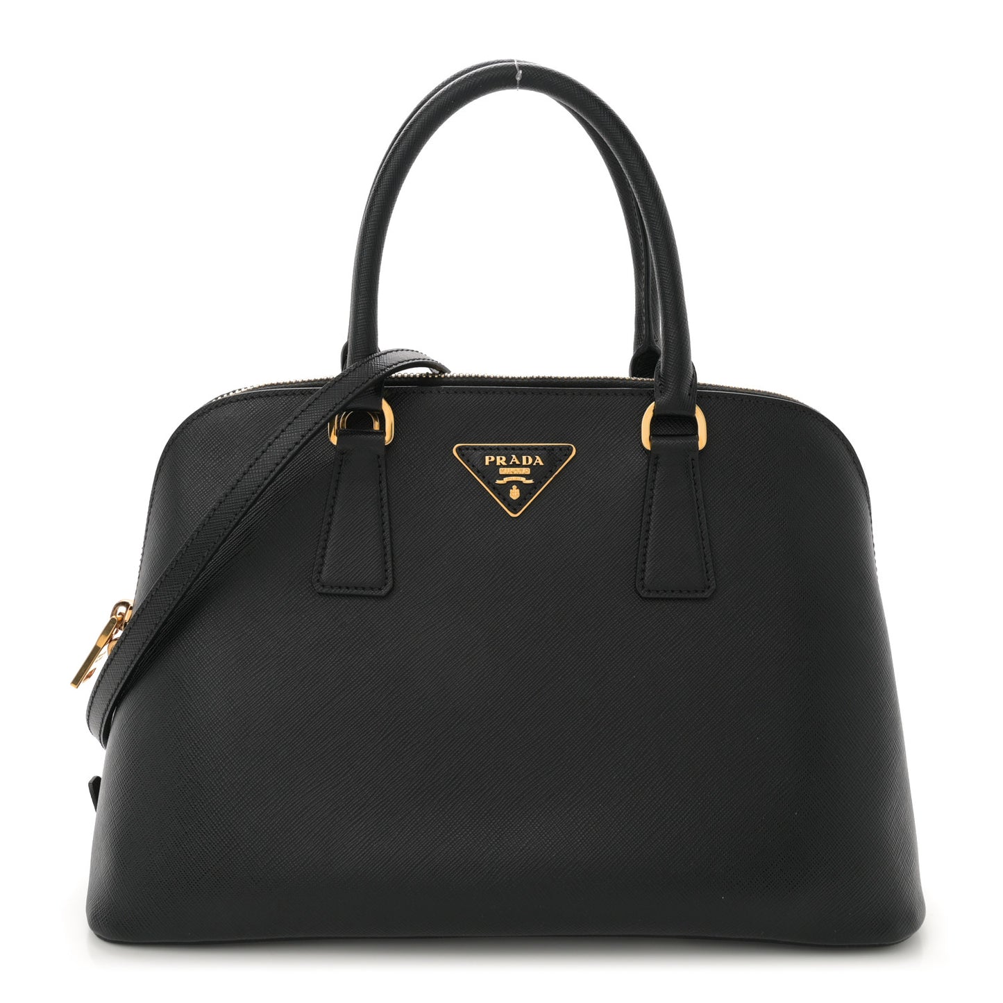 Saffiano Lux Medium Promenade Tote Black