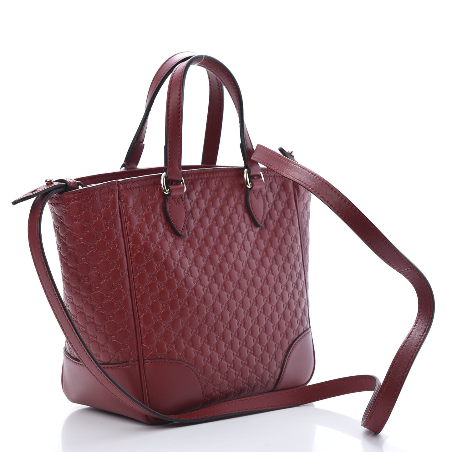 Microguccissima Small Bree Tote Red
