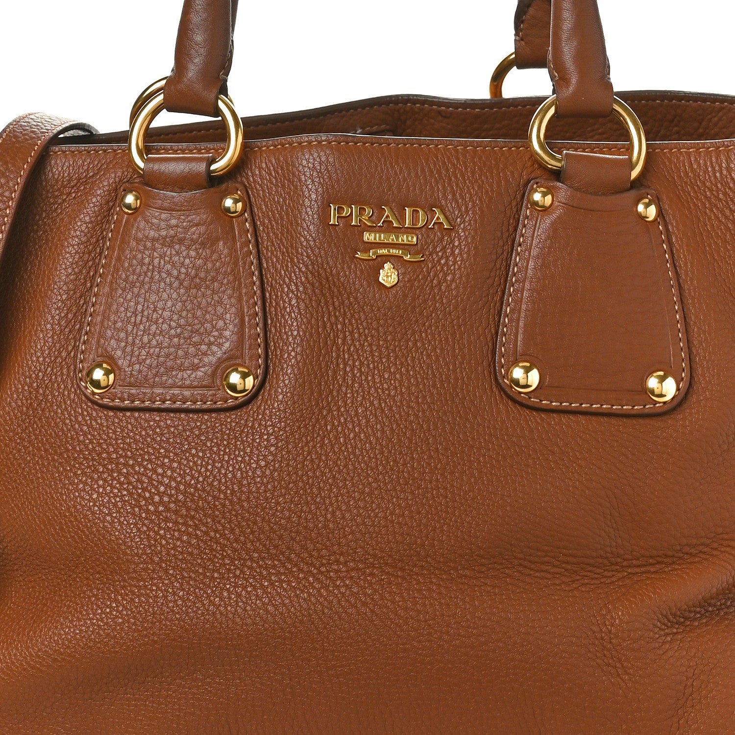 Prada Vitello Daino Tote Cannella 7 of 11
