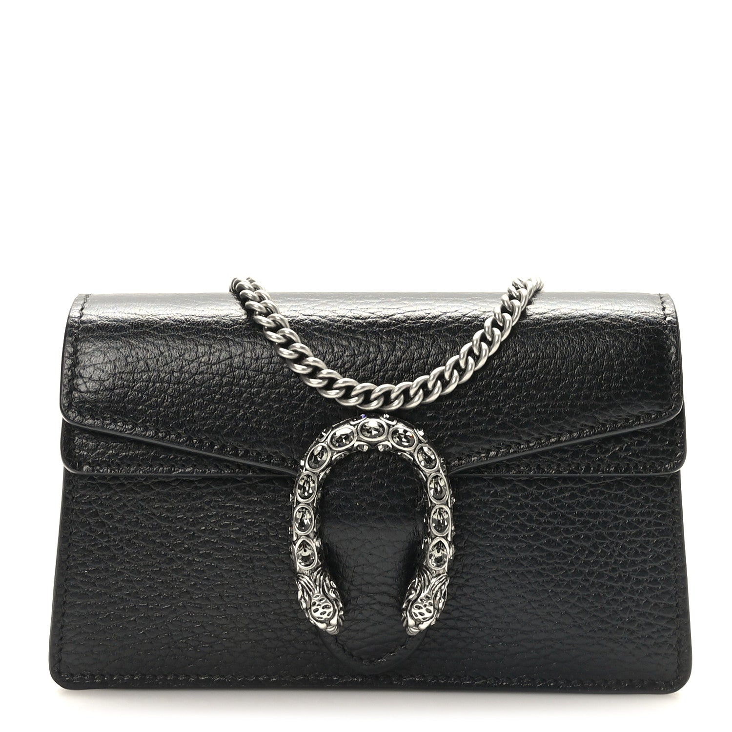 Gucci Calfskin Super Mini Dionysus Shoulder Bag Black 1 of 9