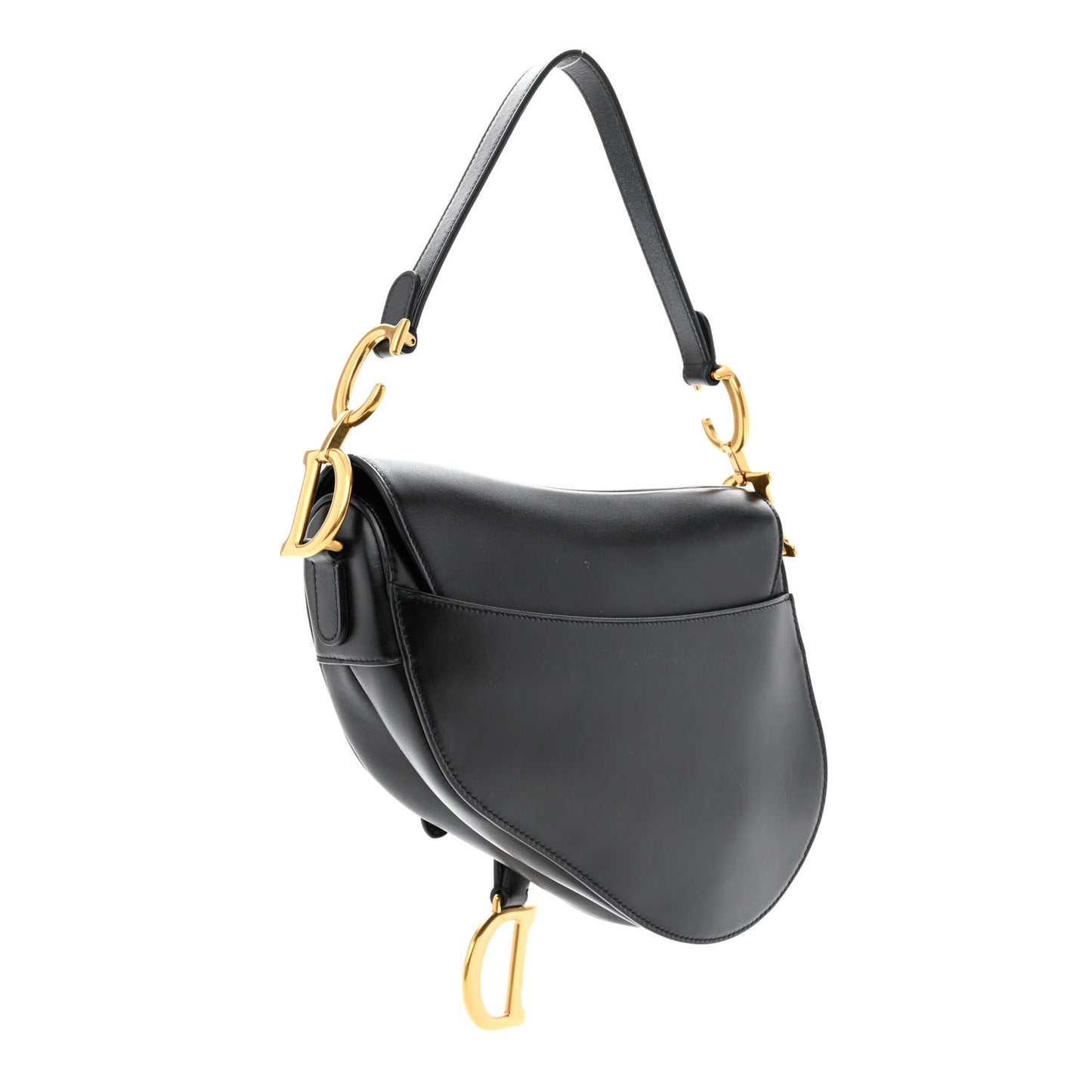 Calfskin Saddle Bag Black