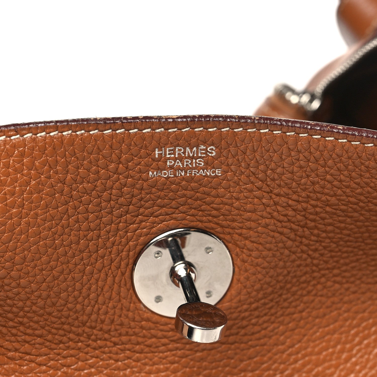 Hermes Taurillon Clemence Lindy 34 Gold 6 of 13