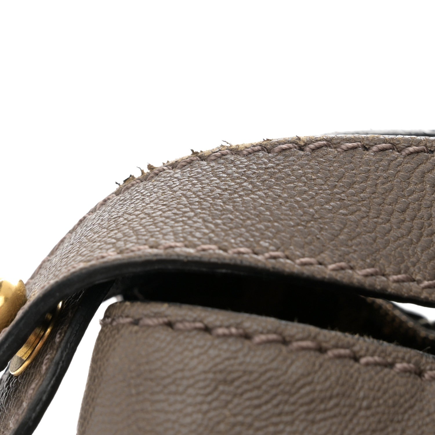Fendi Goatskin Zucca Large Peekaboo Iconic Satchel Taupe Tobacco Moro Tortora 13 of 14