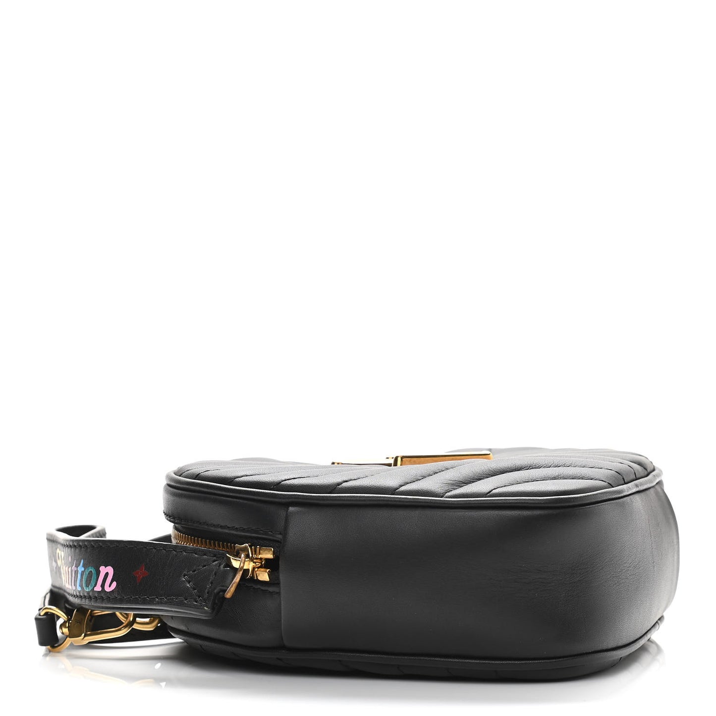 Calfskin New Wave Heart Bag Black
