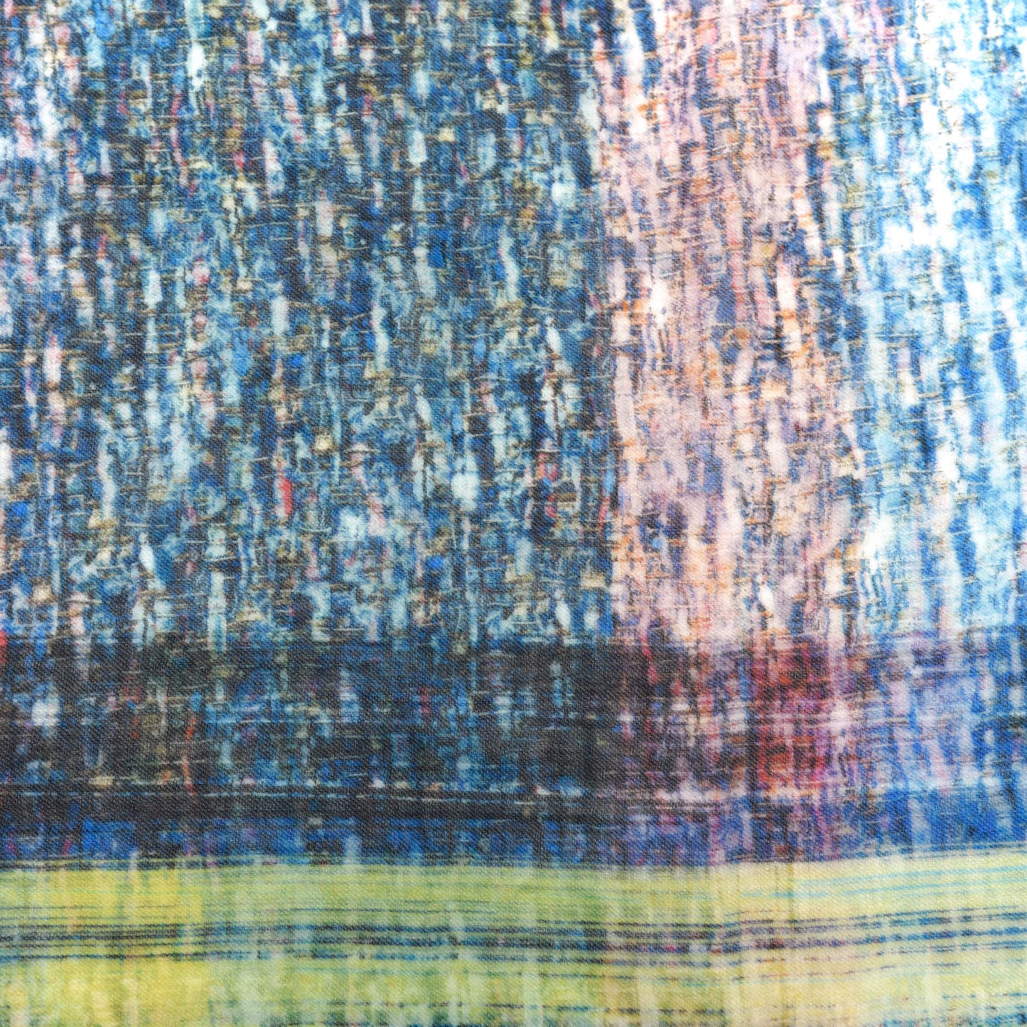 Cashmere Tweed We Need Stole Blue Green