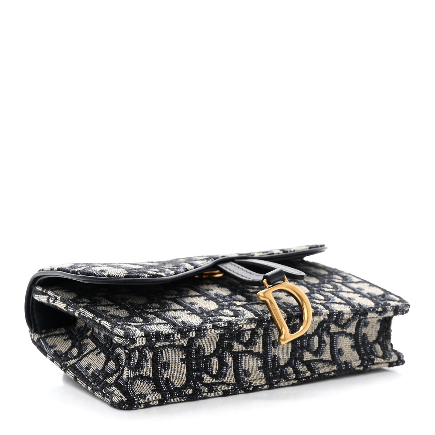 Oblique Saddle Belt Bag Blue