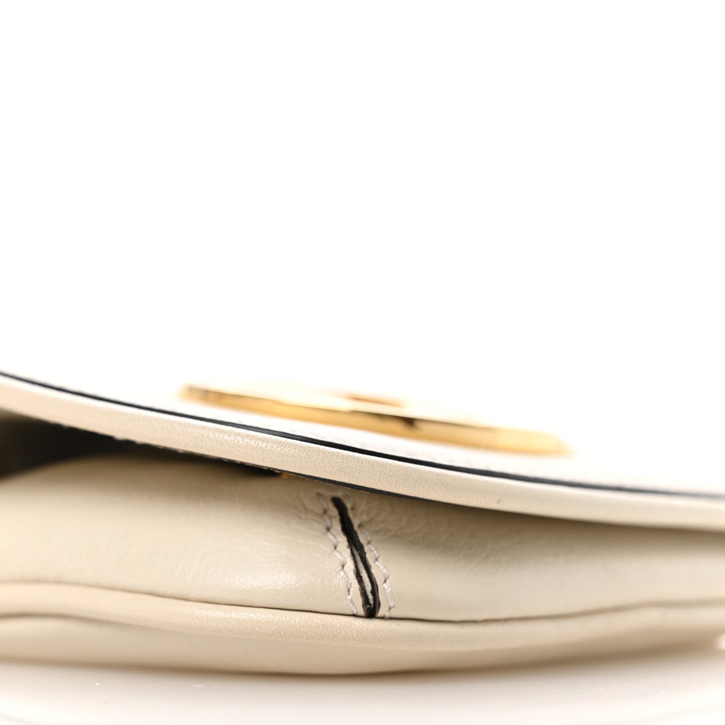 Roxy Calfskin Blondie Card Case Wallet with Strap Mystic White