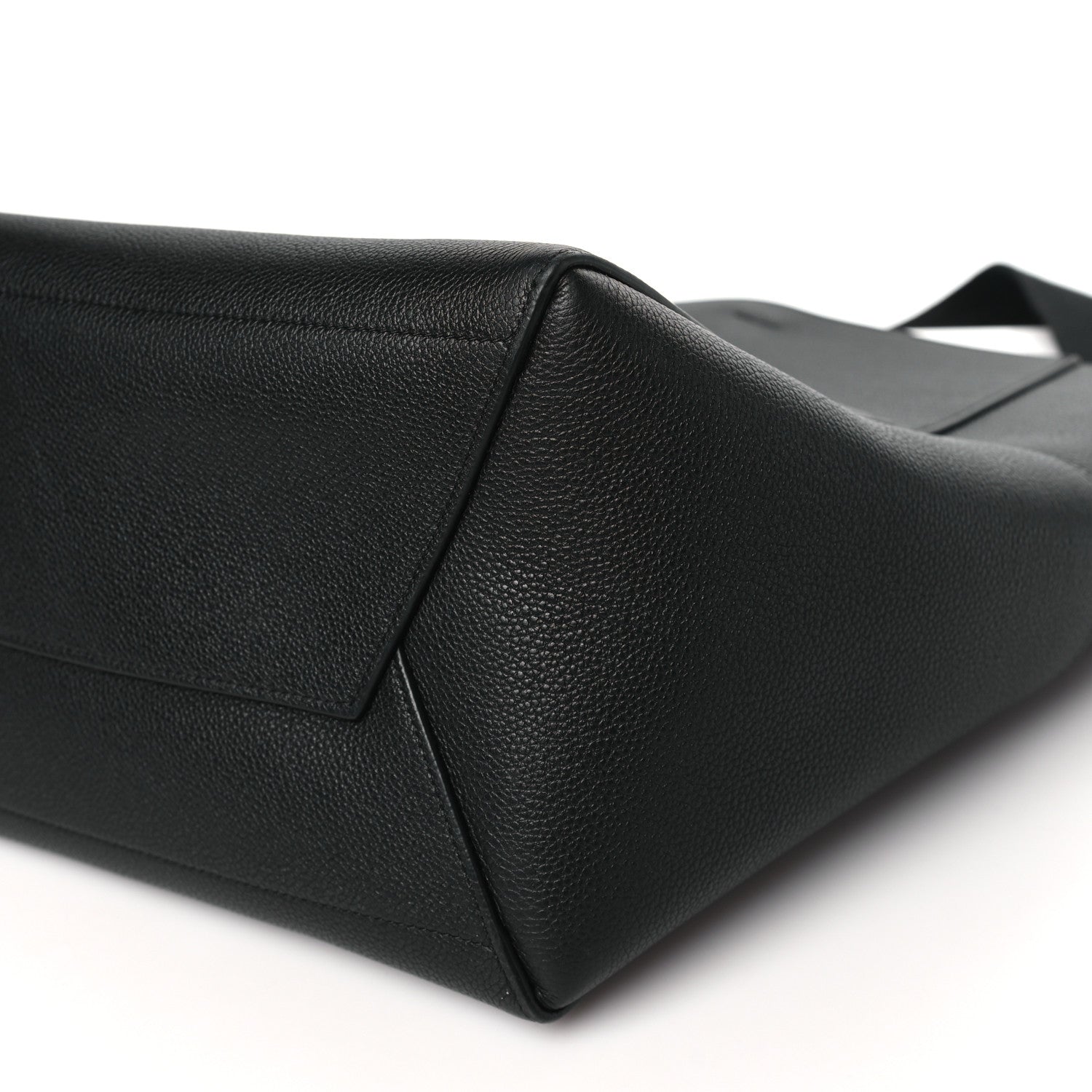 Celine Soft Grained Calfskin Sangle Bucket Bag Black 9 of 9