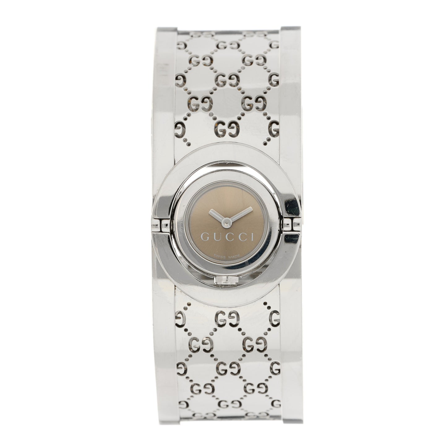 Stainless Steel 23mm Twirl Quartz Watch Brown