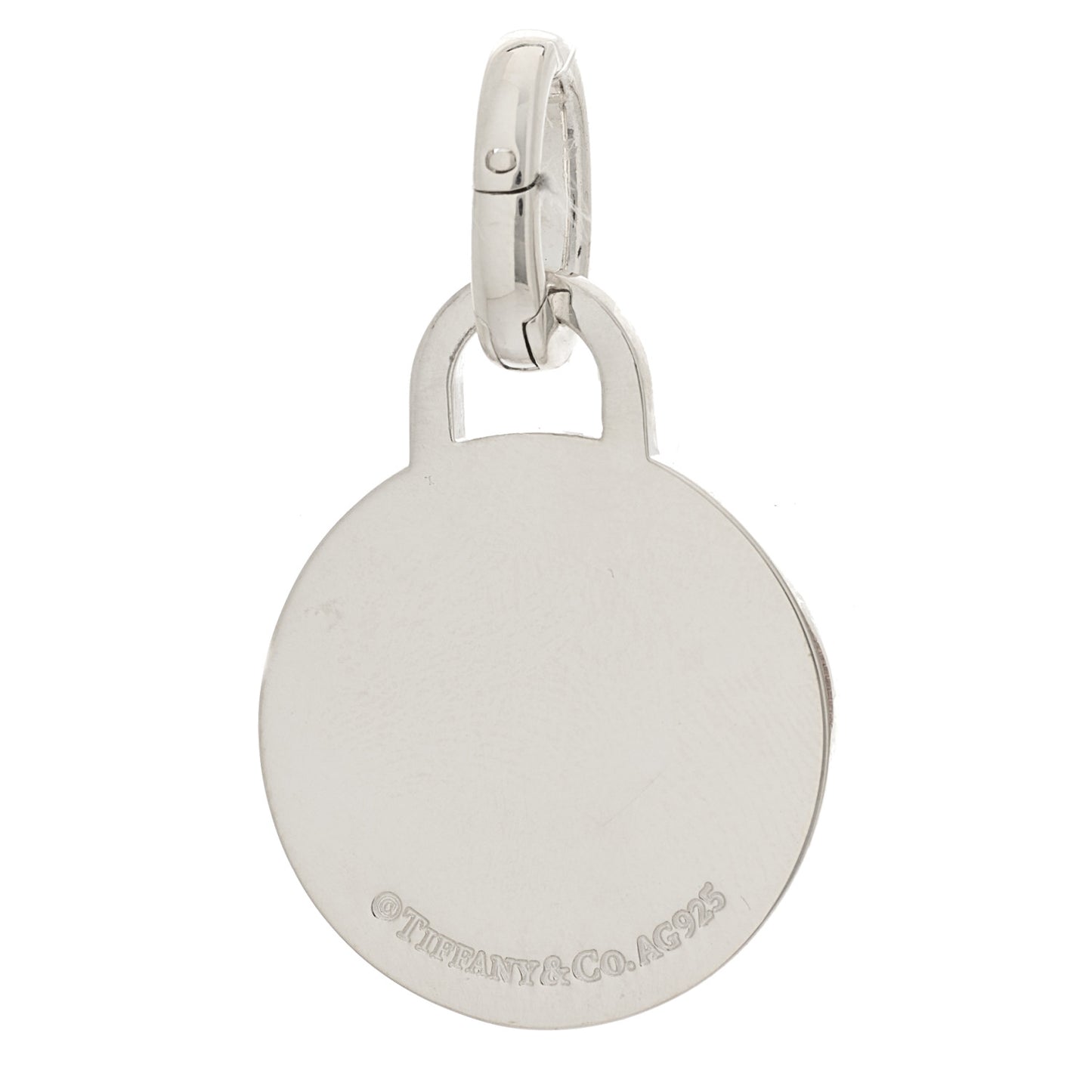 Sterling Silver Round Tag Charm