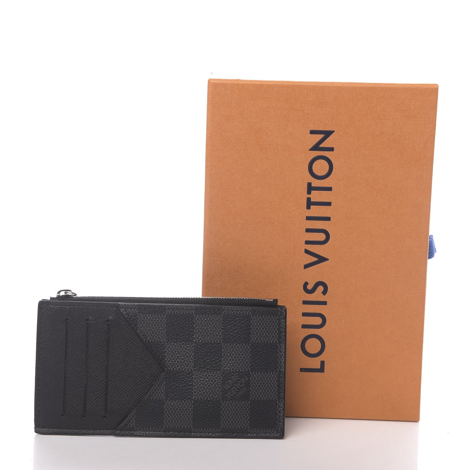 Louis Vuitton Damier Graphite Taiga Coin Card Holder 7 of 7