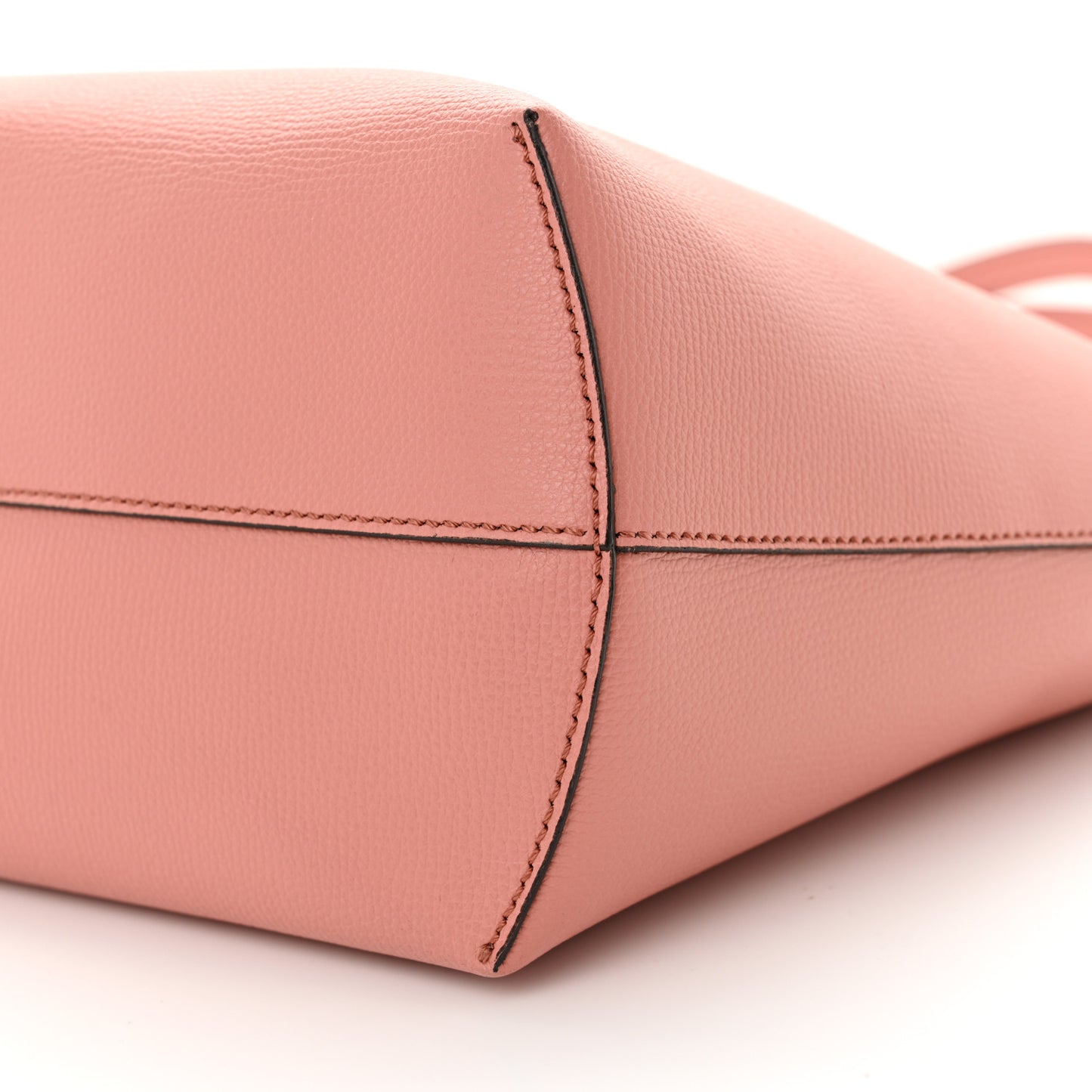 Vitello Vienna Enamel F is Fendi Shopping Tote Macaron Taupe