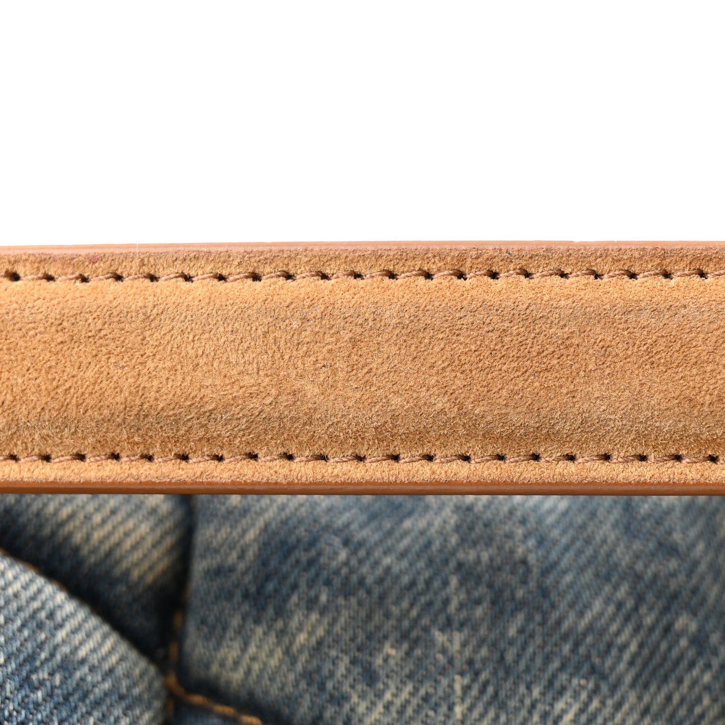 Denim Quilted Small Loulou Puffer Monogram Chain Satchel Blue Cinnamon