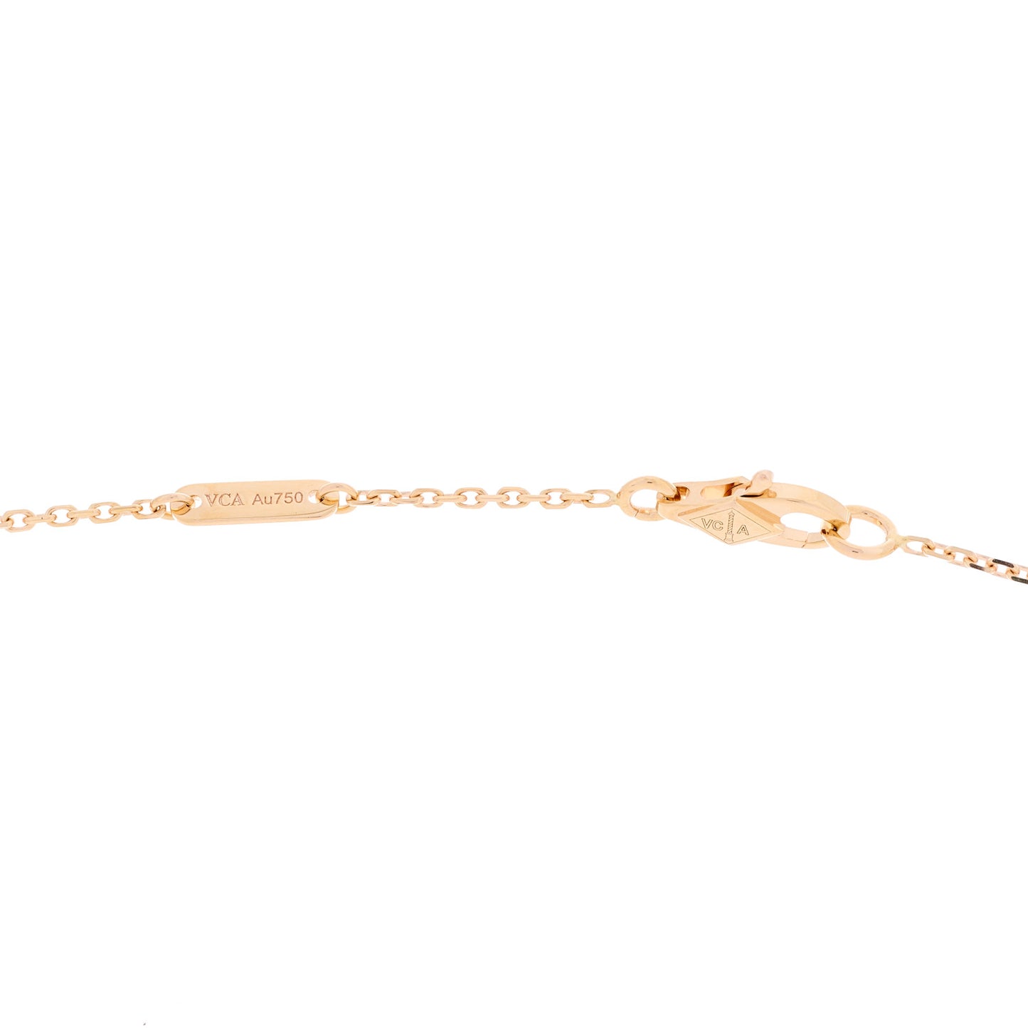 18K Rose Gold Sweet Alhambra Pendant Necklace