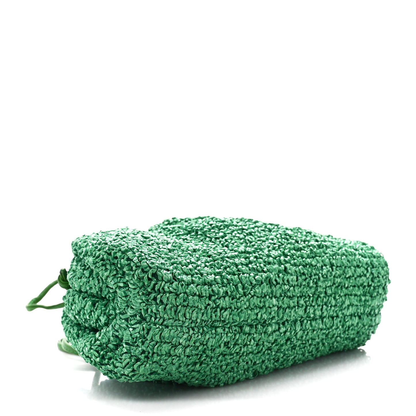 Boucle Curly Raffia The Mini Pouch Parakeet