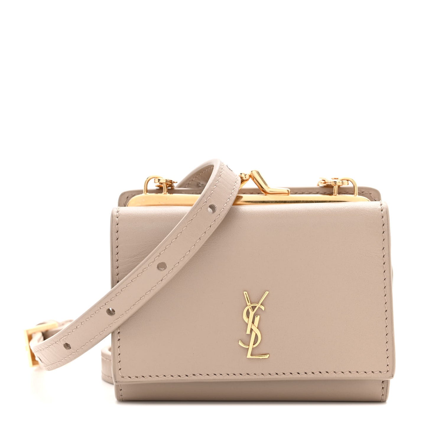 Smooth Calfskin Monogram Rider Belt Bag Taupe