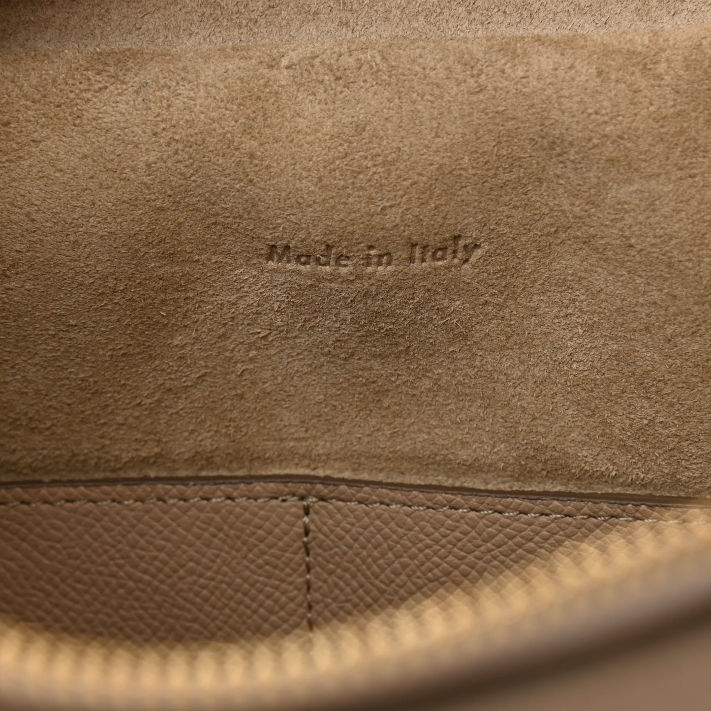 Grained Calfskin Mini Belt Bag Light Taupe