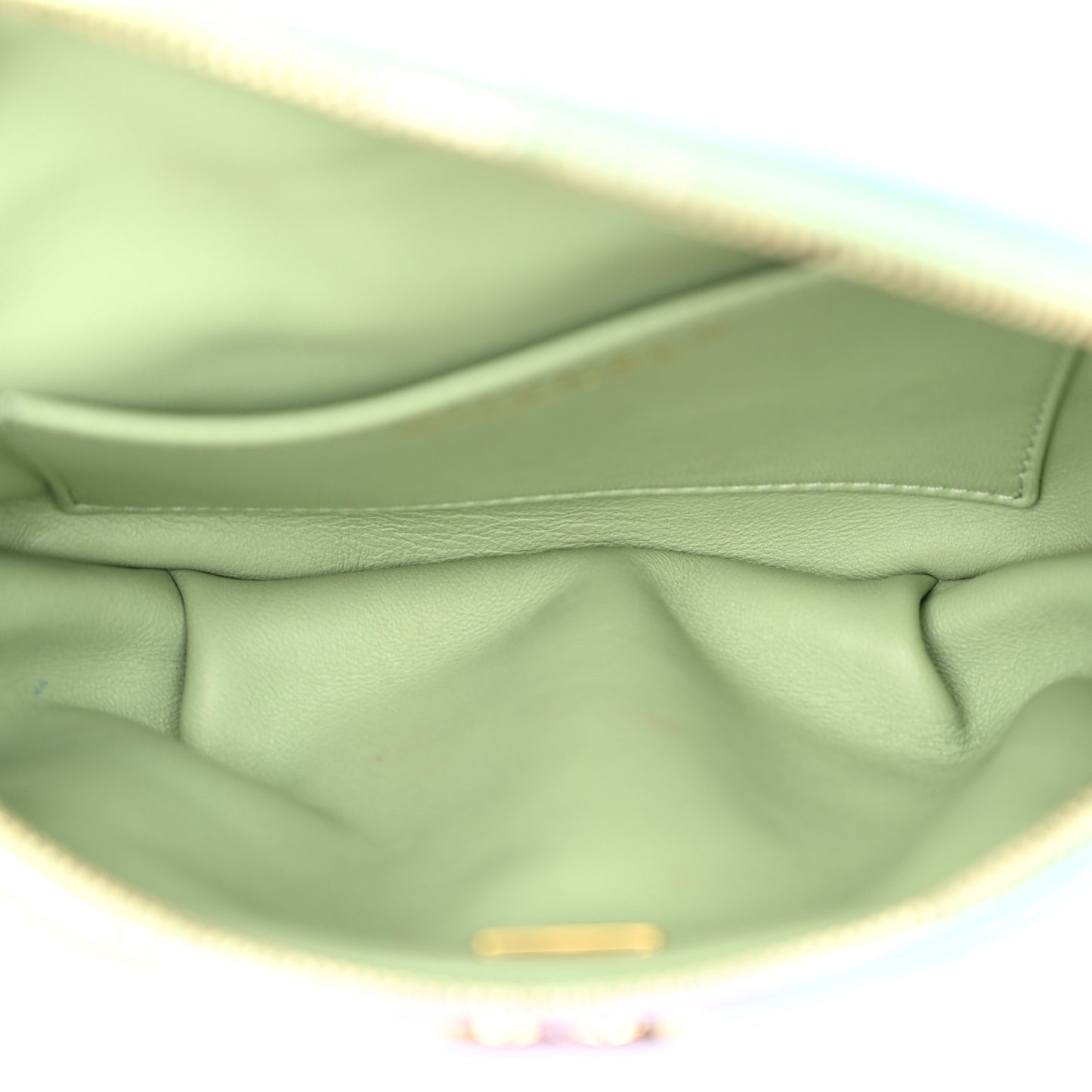 Gradient Metallic Lambskin Quilted Walking Mood Waist Bag Fanny Pack Pink Purple Green