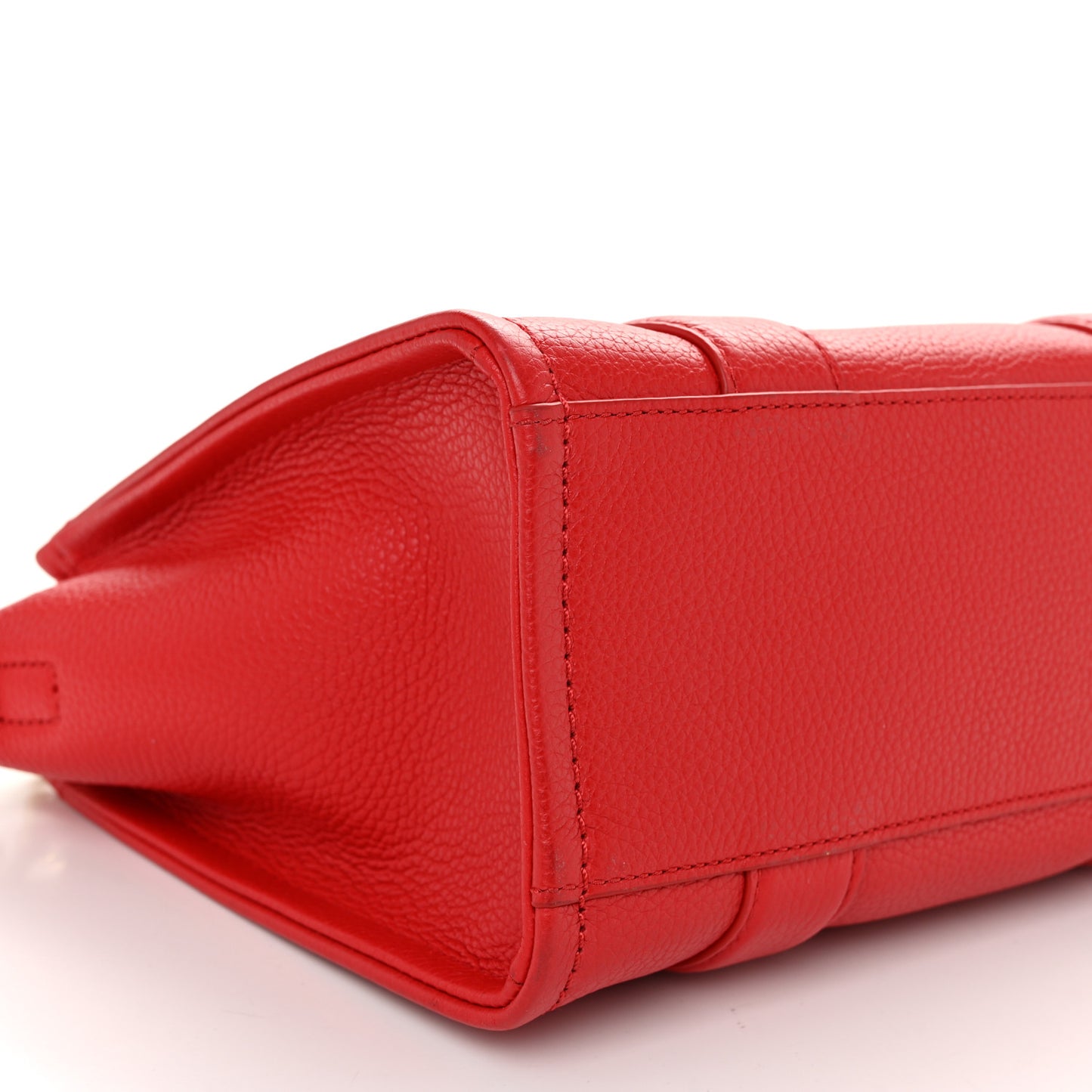 Grained Calfskin Small The Tote Bag True Red