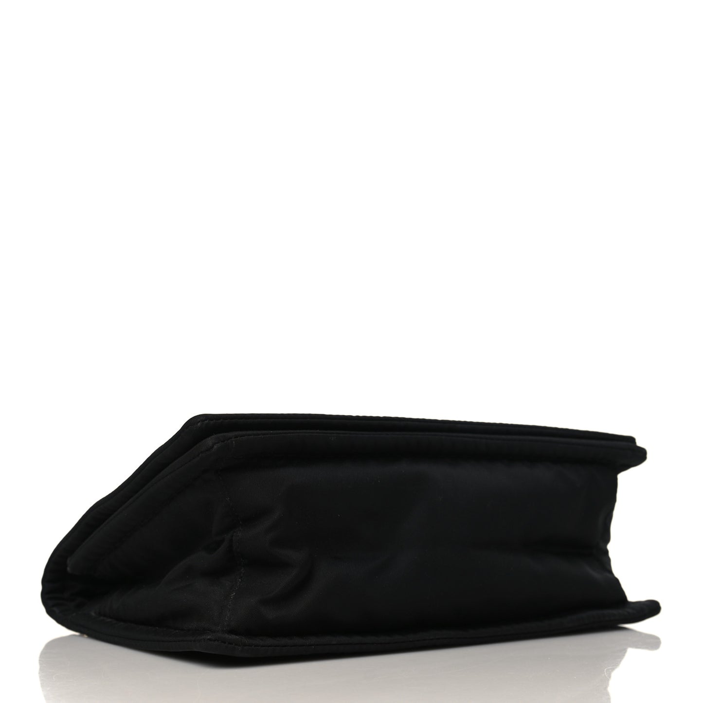 Tessuto Nylon Padded Chain Shoulder Bag Black