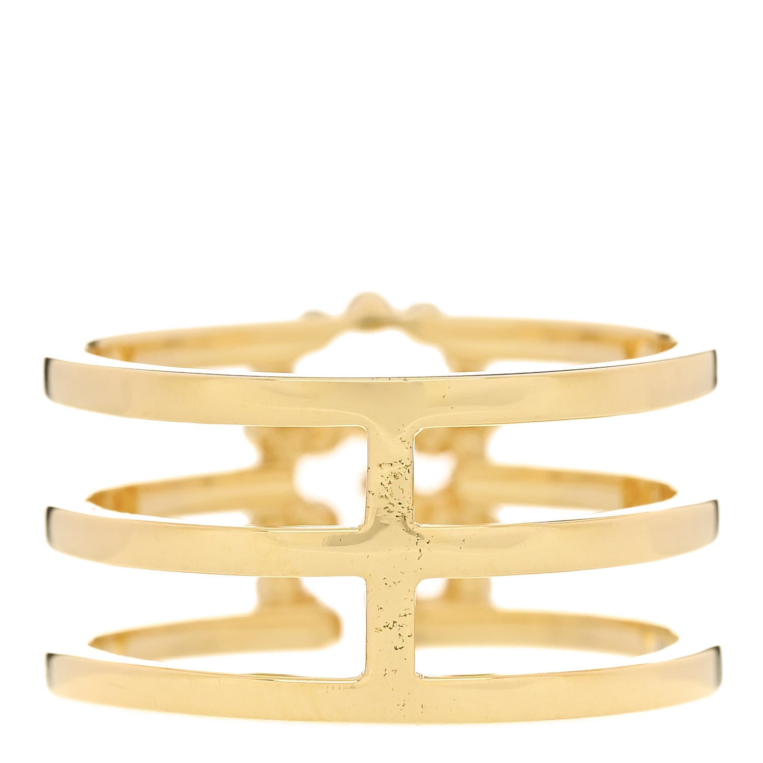 Gucci 18K Yellow Gold Sapphire Topaz Tsavorite Running GG Ring 53 6.5 3 of 7