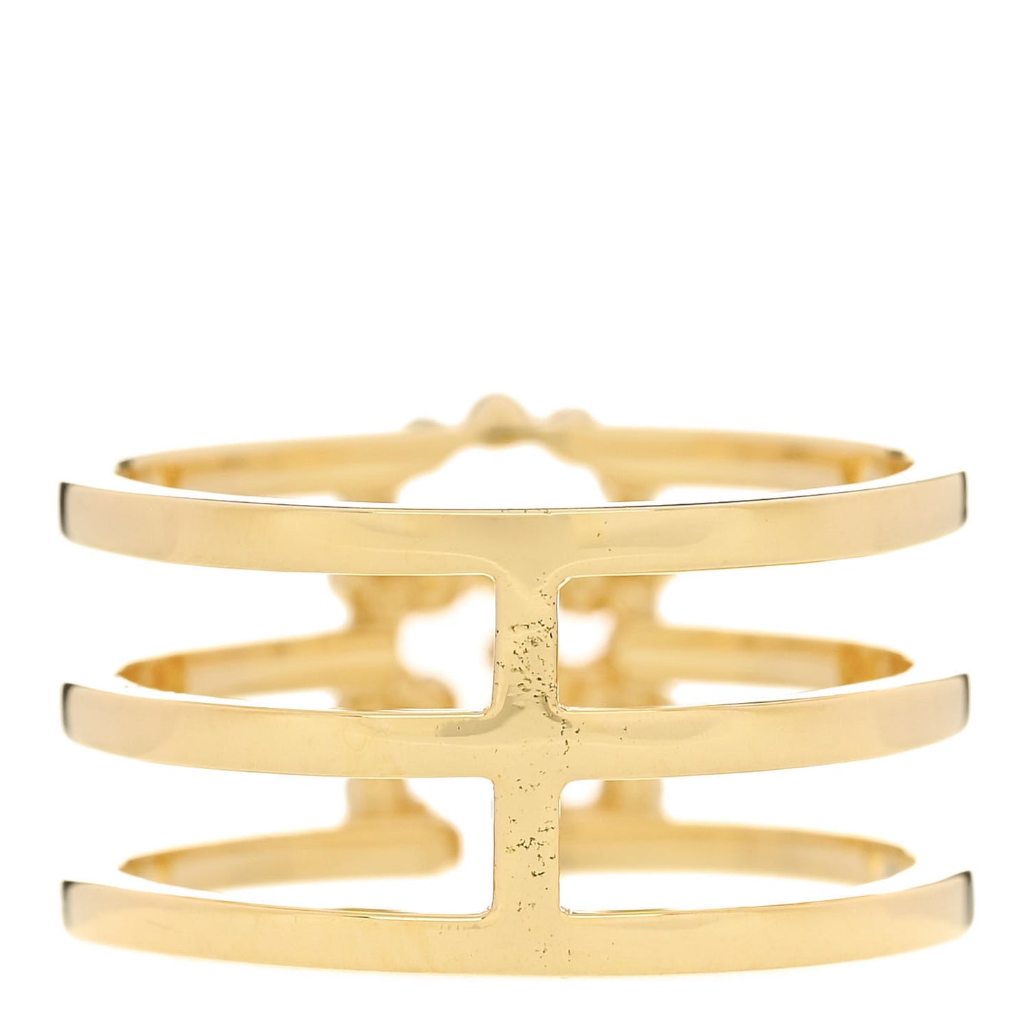 18K Yellow Gold Sapphire Topaz Tsavorite Running GG Ring 53 6.5