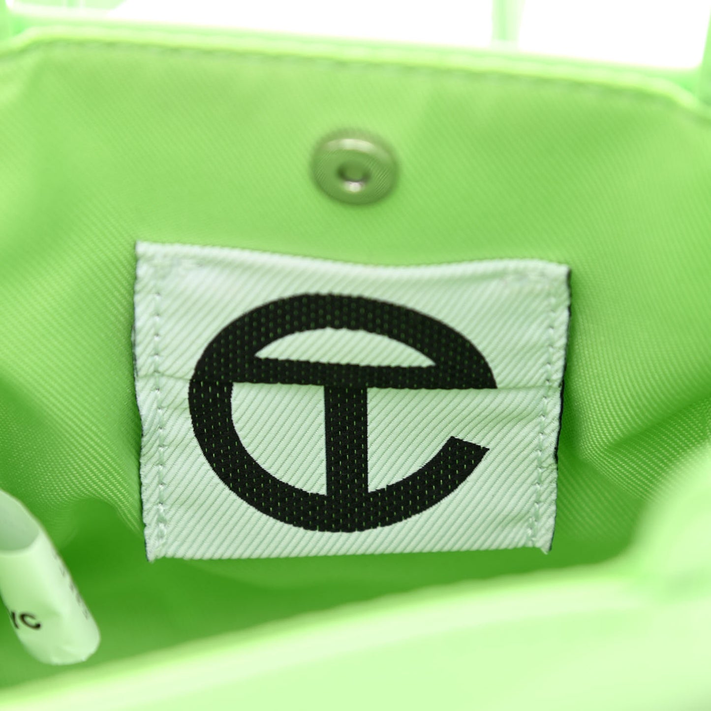 Vegan Leather Small Shopping Bag Double Mint
