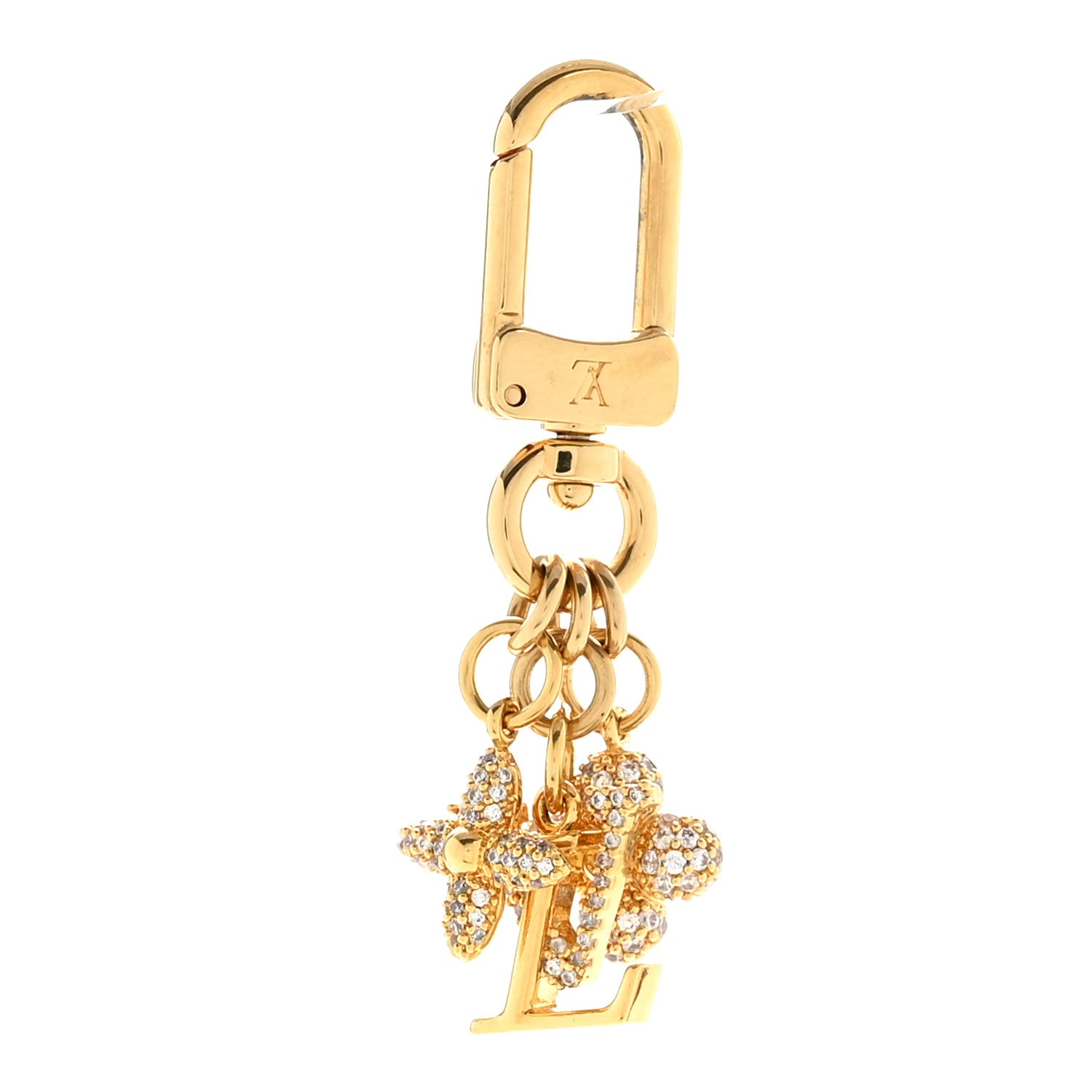 Louis Vuitton Micro Charms LV Iconic Key Holder Gold 1864005